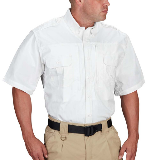 Propper® Men's Short Sleeve Tactical Shirt – Poplin White-New-