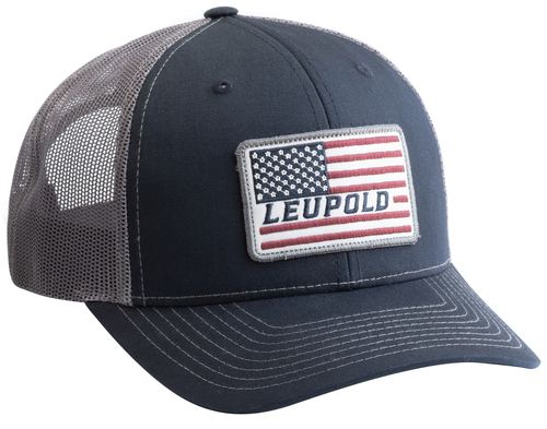 Leupold Flag, Leu 179858 Leu Flag Trucker Hat Navy/grey