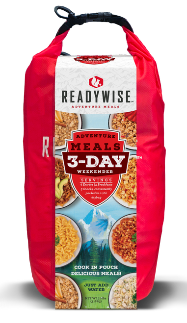 ReadyWise Foods Outdoor Food Kit, ReadyWise Rw05-918 3 Day Weekender Kit With Dry Bag