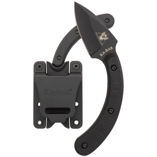 Tdi Ladyfingerblack Hard Plastic Sheath, Black Clip, Str Edge