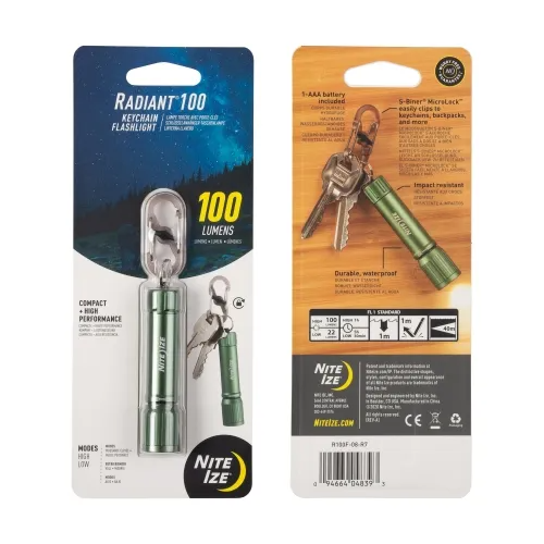 Radiant 100 Keychain Flashlight