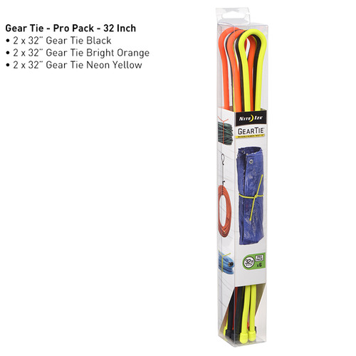 Gear Tie Propack 32 - 6 Pack - Assorted Colors