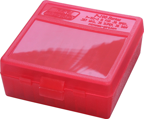 Mtm Case-gard, Mtm P100329  100rd Pstl Bx 38-357  Red