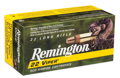 Remington Ammunition Viper, Rem 21080 1922     22lr 36 Hpv Viper   50/100