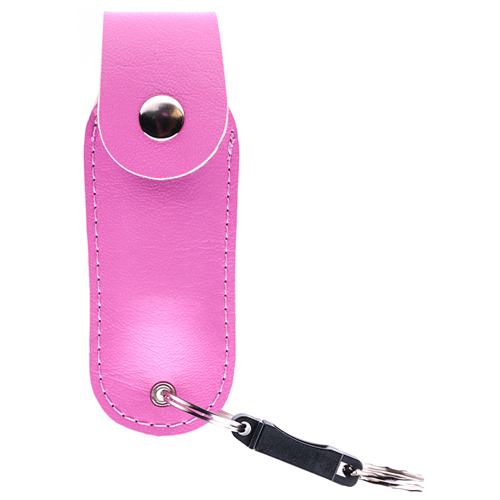 1/2oz Pepper Spray w/ Leather Holster & Quick Release Clip