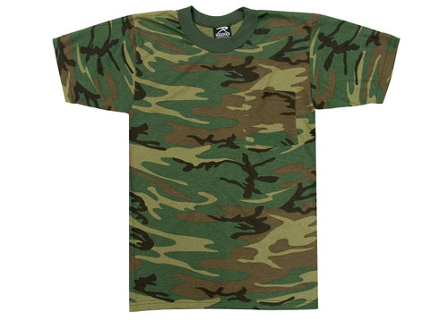 Rothco Woodland Camo T-Shirt With Pocket