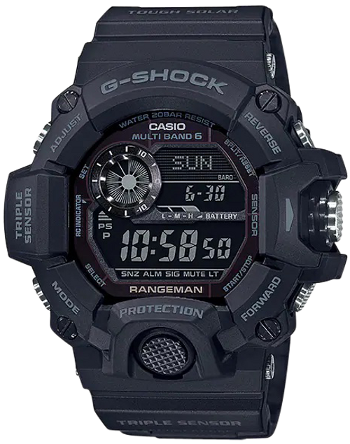 G-shock/vlc Distribution G-shock, Gshock Gw94001b    Tactical Rangeman Solar  Blkout