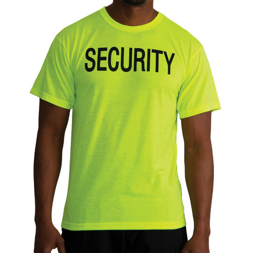 Rothco 2-Sided Security T-Shirt - Safety Green