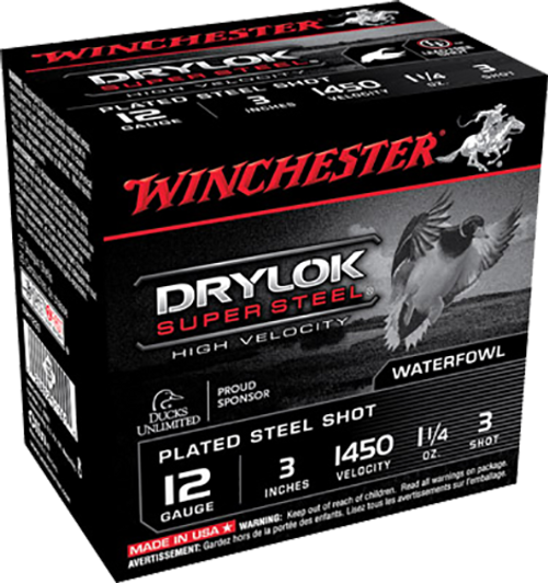 Winchester Ammo Drylock Super Steel, Win Ssh1233    Supreme Hv    Stl     25/10