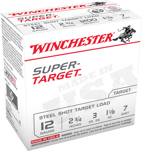 Winchester Ammo Super Target, Win Trgt12s7   Sup Tgt    11/8       5/10  Stl