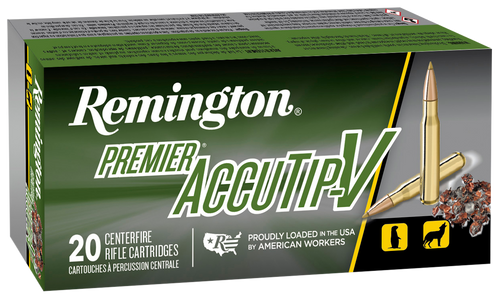 Remington Ammunition Premier Accutip-v, Rem 21202    224valk Accutipv Bt Tail 60gr   20/10
