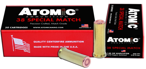 Atomic Match, Atomic 00449 38spc Match 148 Hbwc Tcp        50/10
