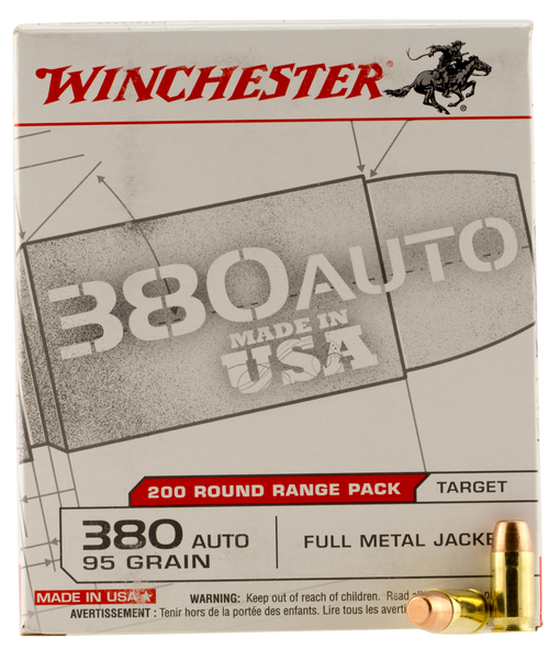 Winchester Ammo Usa, Win Usa380w   380         95 Fmj    200/05