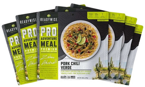 ReadyWise Outdoor Food Kit, ReadyWise Rw05-191 6 Ct Pro Pork Chile Verde