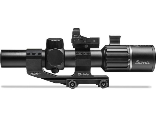 Burris RT6 Rifle Scope 30mm Tube 1-6x 24mm Illuminated Ballistic AR Reticle Matte Black with FastFire 3 and P.E.P.R. Mount