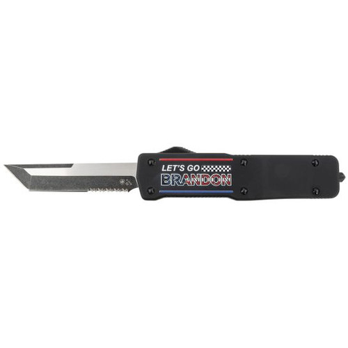 Templar Knife Premium, Temp Lzlgb521 Large Zinc Lgb Tanto Serrated Black
