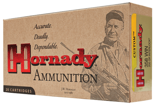 Hornady Custom, Horn 91318 358 Win 200 Sp                    20/10