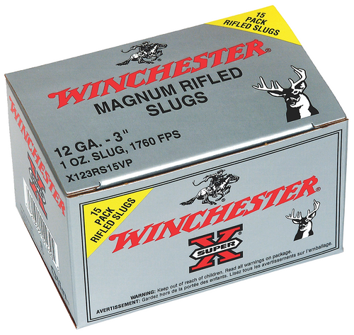 Winchester Ammo Super-x, Win X123rs15vp Supx          Slug    15/10