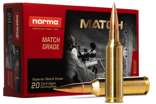 Norma Ammunition (ruag) Match, Norma 10166462 6.5prc  143 Golden Trgt Bthp  20/10
