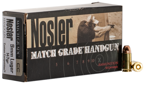 Nosler Match Grade, Nos 51325 Match Hg 9mm    147 Jhp            50/10