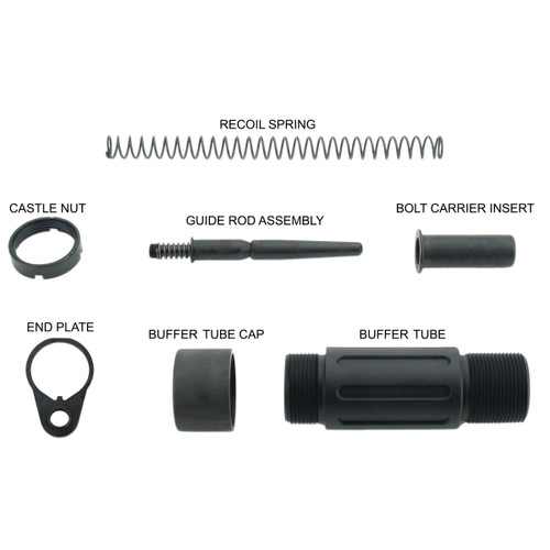 Tacfire Short Buffer Tube System, Tacfire Mar139-c         3.5" Short Pstl Buff Tube