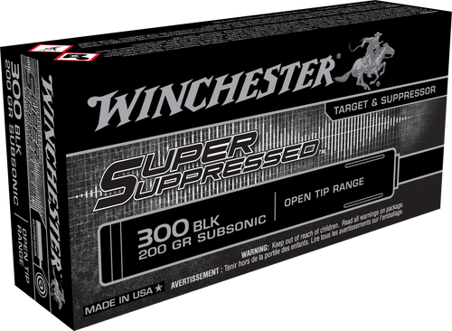 Winchester Ammo Super Suppressed, Win Sup300blk     300bo  200fmjot    20/10  Sup