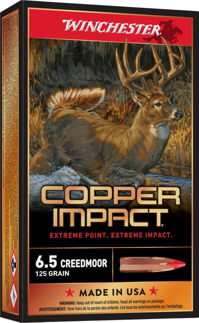 Winchester Ammo Copper Impact, Win X65clf    Copper Impact 125 Lf           20/10