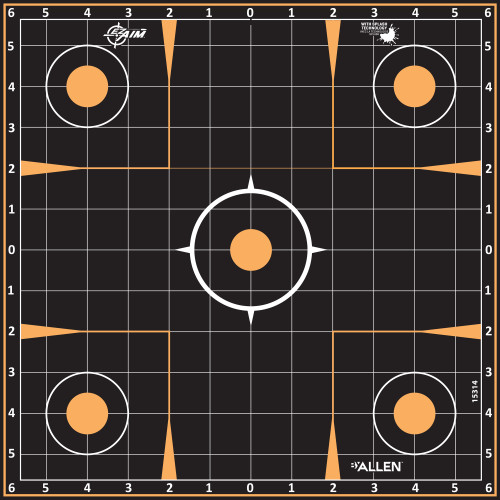 Allen Ez Aim 12"x12" Sight-in 5pk