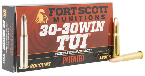 Fort Scott Munitions Tumble Upon Impact (tui), Fsm 3030-130-scv     30-30  130gr Tui        20/25