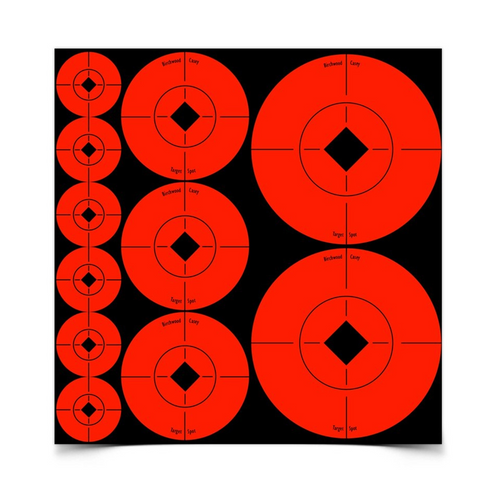 Target Spots Assorted Size Orange Targets