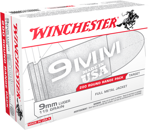 Winchester Ammo Usa, Win Usa9w     9mm       115 Fmj    200/05