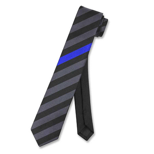 Thin Blue Line Striped Subdued Tie