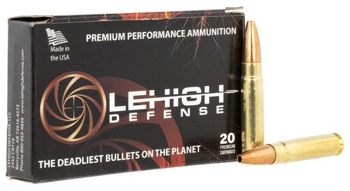 LEHIGH DEFENSE CONTROLLED CHAOS RIFLE AMMO 300 HAM'R 125 GRAIN 20-ROUNDS