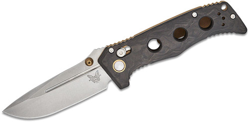 Benchmade 273-03 Sibert Mini Adamas Folding Knife CPM-MagnaCut, Marbled Carbon Fiber