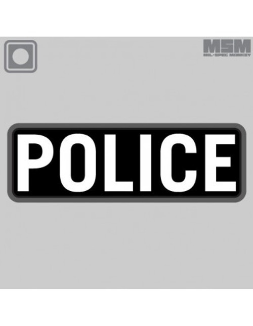 MSM POLICE PATCH 6"x2" - PVC PATCH