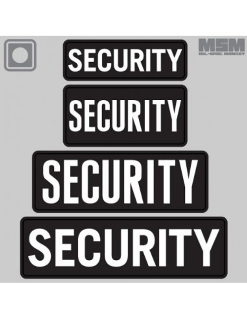 MSM SECURITY 10"X 3" PVC PATCH