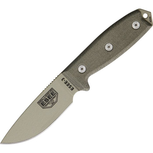 ESEE Knives Model 3 Desert Tan Blade