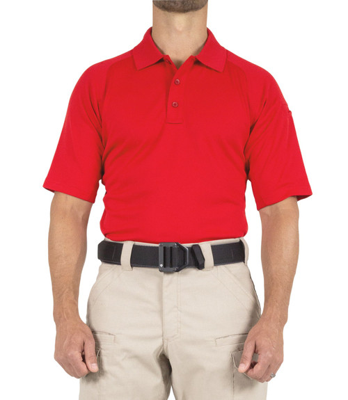 MEN'S PERFORMANCE SHORT SLEEVE POLO - Red