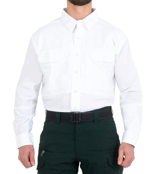 MEN'S V2 TACTICAL LONG SLEEVE SHIRT - White