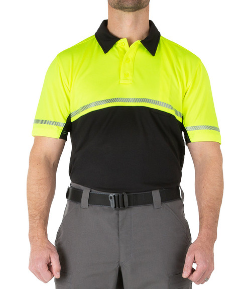 MEN'S HI-VIS POLO - Hi-Vis Yellow