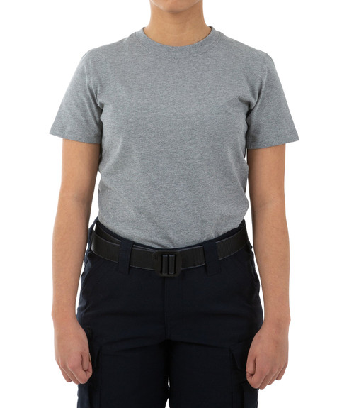 WOMEN'S TACTIX COTTON SHORT SLEEVE T-SHIRT - Heather Grey