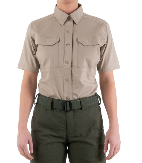 WOMEN'S V2 TACTICAL SHORT SLEEVE SHIRT - Khaki