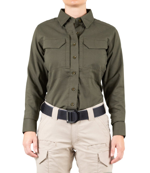 WOMEN'S V2 TACTICAL LONG SLEEVE SHIRT - OD Green