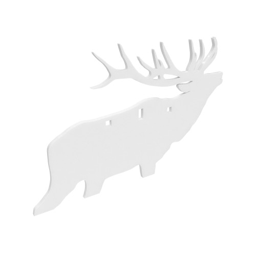 B/c Ar500 3/8" Silhouette Elk Wht-BC-47700