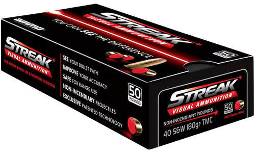 Ammo Incorporated Streak Visual (red), Ammoinc 40180tmcstrkred50  Strk 40s  180 Tmc 50/20-40180TMCSTRKRED50