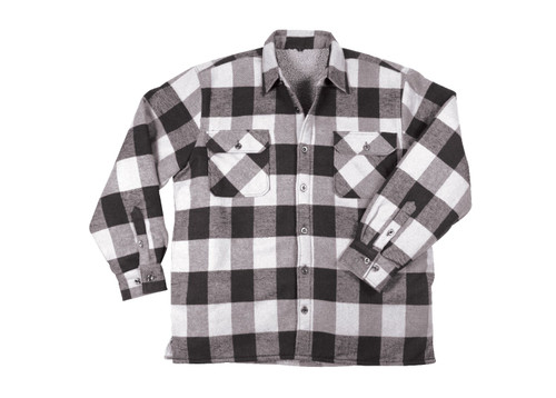 Rothco Extra Heavyweight Buffalo Plaid Sherpa Lined Flannel Shirts-
