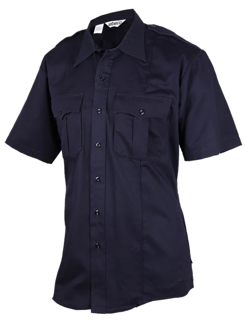 HeroShield 100% Cotton Men's Bravo Short Sleeve Shirt-SM2001NV+S