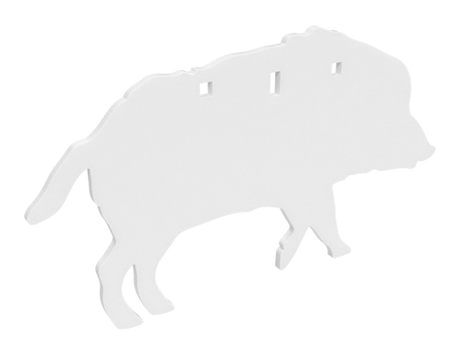 B/c Ar500 3/8" Silhouette Boar Wht-BC-47709