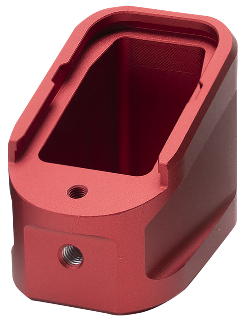 Strike Extended Mag Plate, Si Emp-al-g17-red   Alum Ext Mag Plate G17 G22 Red-EMPALG17RED