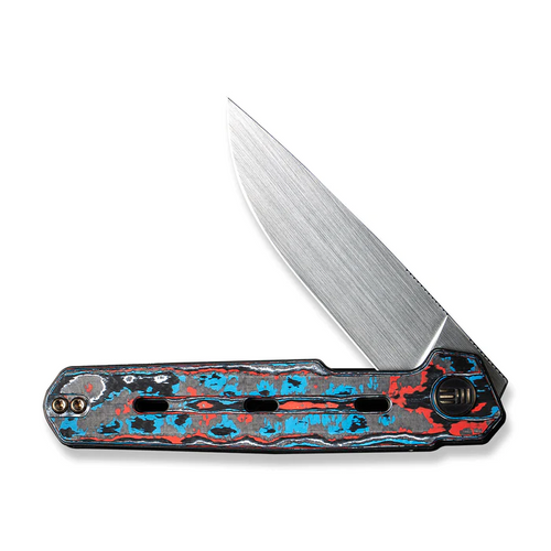 Weknife Navo Flipper Knife Carbon Fiber & Titanium Handle (3.25"" Cpm 20cv Blade) We22026-4-WE22026-4